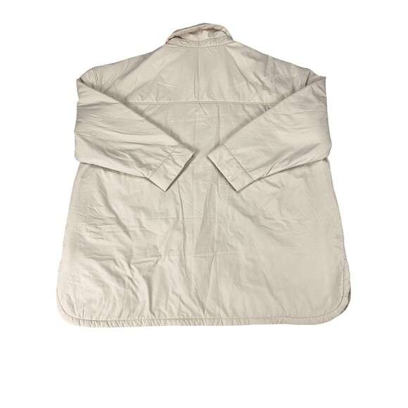 Abercrombie & Fitch Shirt Jacket Shacket Womens XL Beige - Picture 2 of 12